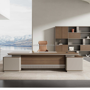 Modern <b>Office</b> Furniture Wooden <b>Office</b> <b>Table</b> Design Executive Desks Boss Luxury L Shaped Manager CEO <b>Office</b> Desk - Product Image 3