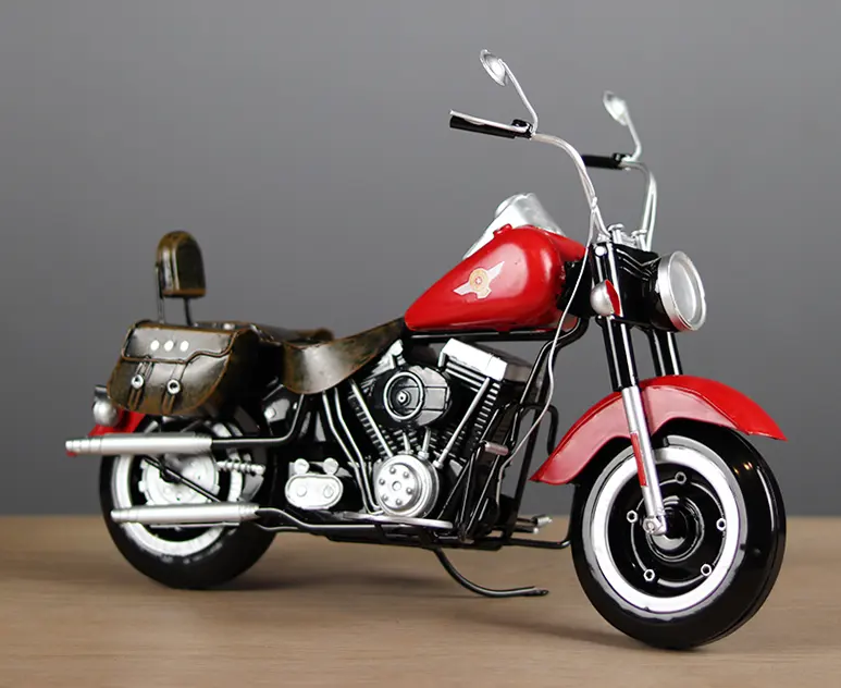Creativo Vintage artigianale in ferro modello di moto ornamento da collezione fatto a mano con ruota dentata per gli amanti del motociclo 1805320