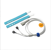 Sonde de capteur SpO2 réutilisable pour nouveau-né prématuré, en matériau souple, avec câble d'oxymétrie pour moniteur patient