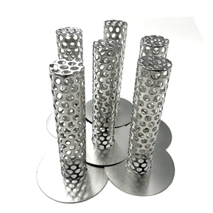 Tubo de filtro de punzonado Colador de acero inoxidable Pantalla de filtro Tubo de filtro de malla de alambre tejido redondo Colador de drenaje de piso perforado - Product Image 4