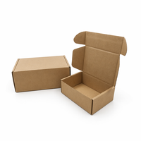 Boîte d'expédition pliante en carton ondulé personnalisée pour cosmétiques, cadeaux et emballages e-commerce – Boîte d'expédition en kraft écologique
