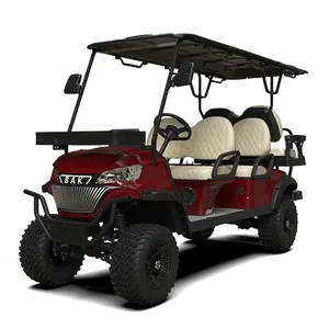 72V Lithium Battery Powered Street Legal 4 Wheels 6 Seater Electric Offroad Beach Golf Buggy Cart For Sale