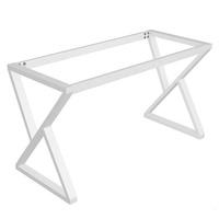 Milieu du siècle moderne industriel métal acier support de Table pieds Support pied or bricolage meubles jambes bureau Table à manger cadre