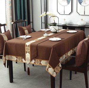 YongHo moderno lino europeo americano olio-protezione lavabile sala <span class=keywords><strong>da</strong></span> pranzo tovaglia per banchetti Hotel - Product Image 4