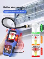 Detector de Fugas de Refrigerante para Aire Acondicionado, Detector de Gas Halógeno Freón, Herramienta de Detección de Alta Sensibilidad con Tecnología de Detección Canina, R134A R22 R410A