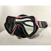 Masque de plongée panoramique en silicone avec revêtement anti-buée brillant pour la plongée sous-marine