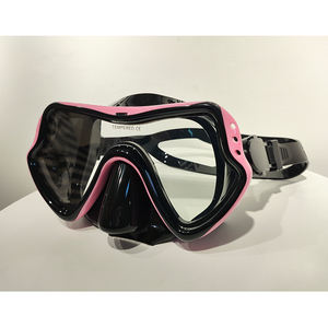 Masque de plongée panoramique en silicone avec revêtement anti-buée brillant pour la plongée sous-marine - Product Image 2