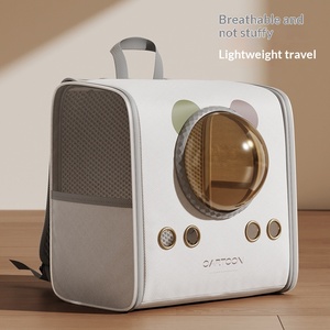 Mochila Transportadora para Gatos Grandes de 20 lb, Bolsa de Viaje Expandible para Mascotas con Ventilación de 4 Lados, Correas Acolchadas, Bolso Plegable para Coche, Senderismo y Veterinaria - Product Image 4