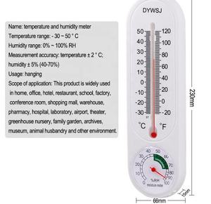Medidor de Temperatura y Humedad de Plástico para Equipo de Monitoreo de Cría de Aves de Corral, Herramienta de Medición de Doble Función - Product Image 2