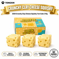 Cube de fromage souple 7 cm, bloc de pâte craquante, jouet à presser, lot en vrac, logo personnalisé OEM, ensemble de balles anti-stress Squishies TONGXIN