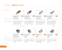 Connecteur filaire de champ M12 à 4 broches pour applications de capteur et d'actionneur