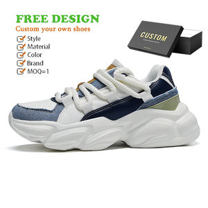 Chaussures Sneaker Marque Privée Marque personnalisée Logo de la marque Homme Zapatillas Mujer Tennis Chaussures épaisses Cuir Toile <span class=keywords><strong>Snea</strong></span> décontracté - Product Image 5
