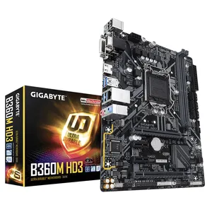 GIGABYTE B360M HD3 masaüstü oyun anakart Intel B360 yonga seti LGA 1151 desteği Intel Core 9th ve 8th nesil CPU