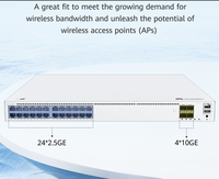 Conmutador de Red H-WEI EKit SME Network EKitEngine S310-24PN4X para Uso en Cuartos Limpios, Conmutador de Agregación PoE de Alta Densidad 2.5GE