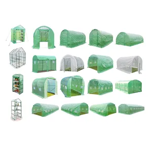 편리한 설치 투명 두꺼운 PE 재배 텐트 정원 온실 원예