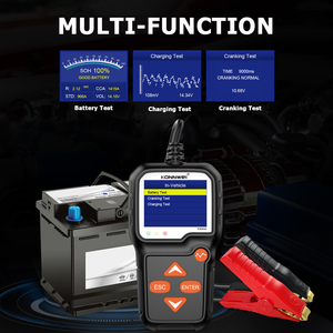 Konnwei nhà máy kw650 6V 12V ô tô xe máy xe tải nhẹ Pin Tester với điệ<span class=keywords><strong>n</strong></span> áp dạng sóng đồ thị - Product Image 2