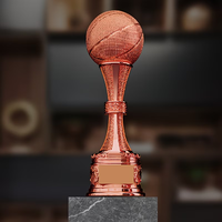 Trophée Sportif Écologique en ABS Plaqué Or Gravé, Récompense MVP Champion Personnalisée pour Basketball et Football Américain – Vente en Gros