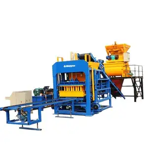 QT4-15 concrete block making machine production line automatic block stacking system for block making machine