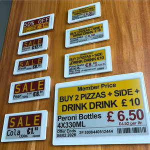 Etiquetas Electrónicas Bluetooth Bt E Paper Ble 2.4ghz Api Epd Spi, Etiquetas de Precio Digitales Eink Esp32, Etiquetas NFC ESL - Product Image 3