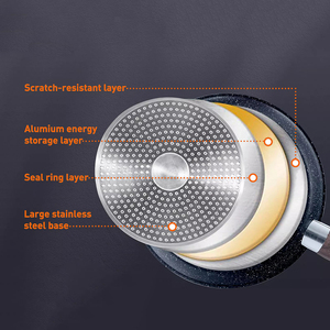 Batterie de cuisine 12 pièces en céramique blanche antiadhésive avec couvercles en verre et poignées en bakélite, compatible gaz et induction – Offre spéciale - Product Image 5