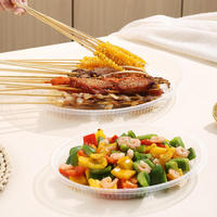 Assiettes jetables ovales pour la maison, les banquets et l'extérieur, vente en gros pour restaurants, ensembles complets