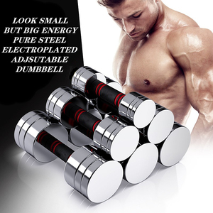 Équipement <span class=keywords><strong>de</strong></span> Fitness <span class=keywords><strong>de</strong></span> gymnastique à domicile 5kg 10kg 15kg <span class=keywords><strong>20kg</strong></span> poids en acier pur dames femmes haltères réglables - Product Image 2