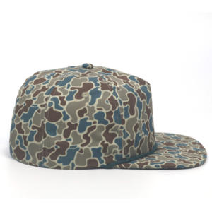 Maßgefertigte Herren 5-Panel Gorras Logo Sportkappe Tarnmuster Snapback Hut Wasserdicht Leistungsfähig mit Seildesign - Product Image 4