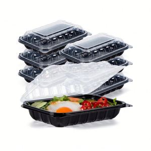 Contenants alimentaires à clapet anti-buée bicolores de haute qualité 9x6 pouces, en plastique sans BPA, compatibles micro-ondes - Product Image 1