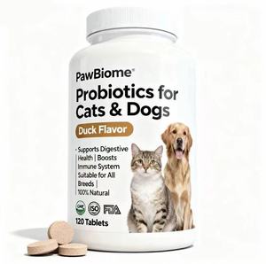 ขนมสุนัขโปรไบโอติกส์ OEM ปราศจากสารก่อภูมิแพ้ น้ำมันปลาธรรมชาติ วิตามินเสริมภูมิคุ้มกัน อาหารเสริมเคี้ยวเนื้อนุ่ม สำหรับกระเพาะอาหารบอบบาง ออร์แกนิค - Product Image 1