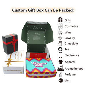 صندوق شحن بريدي من الورق المقوى المموج للتغليف، مخصص للطباعة بالألوان للملابس من الشركة المصنعة الأصلية - Product Image 3