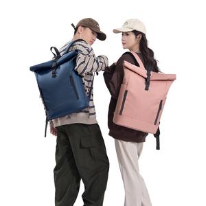 यूनिसेक्स वाटरप्रूफ नायलॉन रोल टॉप बैकपैक 20-39 एल नायलॉन की बड़ी क्षमता 16 इंच लैपटॉप बैग - Product Image 5