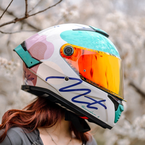 Casque intégral MT Helmets Thunder 4, design graphique ABS, visière transparente, homologué ECE, fermeture à dégagement rapide - Product Image 6