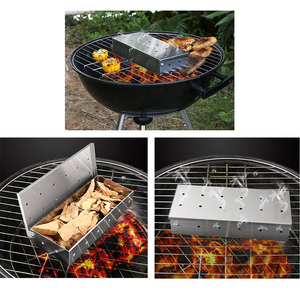 Boîte fumée en acier inoxydable de haute qualité outils de barbecue en plein air boîte de viande de fumeur pour <span class=keywords><strong>Babecue</strong></span> en plein air - Product Image 2