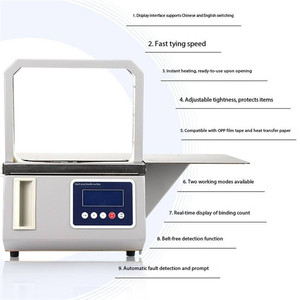 Máquina flejadora inteligente de fusión en caliente totalmente automática para el embalaje de verduras y artículos pequeños de papel - Product Image 5