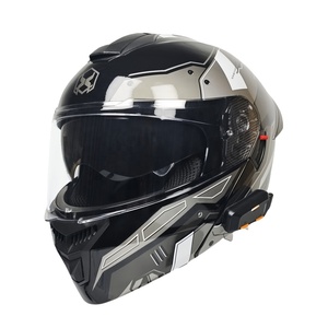 Casques <span class=keywords><strong>de</strong></span> moto unisexes rabattables <span class=keywords><strong>de</strong></span> haute qualité avec interphone <span class=keywords><strong>Bluetooth</strong></span> intégré, personnalisables en usine - Product Image 4