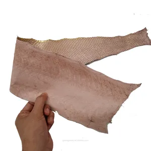 Блестящая ткань из натуральной кожи, кожа лосося, шкура рыбы для сумок