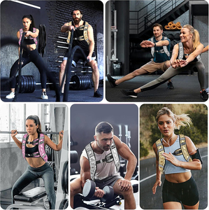PU Leather trọng vest cho phụ nữ và nam giới 6LB 8lb12lb bán buôn tập thể dục trọng lượng đào tạo vest - Product Image 6