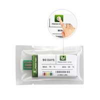 Grabador de temperatura de uso único, grabador de temperatura digital para envío, pdf transit reefer, registrador de datos
