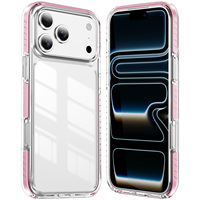 Coque de téléphone transparente de luxe à rayures colorées pour iPhone 18 Pro/18 Pro Max, coque de protection résistante aux chocs, coque de protection
