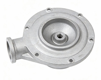 Boîtier de pompe à eau en alliage d'aluminium moulé par gravité en moule permanent, OEM personnalisé pour moteur, générateur, machines de construction