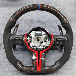 Volante Deportivo DOS de Fibra de Carbono con LED y Alcántara, Actualizado, Nuevo M4 para <span class=keywords><strong>BMW</strong></span> G80 G81 F90 G30 G31 G26 G03 G04 G07 G38 G87 G82 - Product Image 6