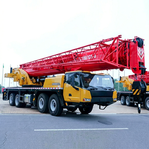Grúa de Camión Amarilla Usada STC1000C5-8, Capacidad de Elevación Hidráulica de 100 Toneladas, Altura Máxima de 25 m, Alto Momento de Carga, para Construcción - Product Image 1