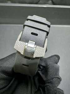 Full-<b>diamond</b> Sparkling Moissanite Mechanical <b>Watch</b> VVS Clarity <b>Diamond</b> Tester Passable Hip-hop Style High-quality Wristwatch - Product Image 4