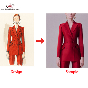 Servizi di Sartoria Personalizzati OEM ODM di Alta Qualità con Basso MOQ Completi da Chiesa per Donne di Colore e Tailleur Pantalone da Ufficio per <span class=keywords><strong>Donna</strong></span> - Product Image 3