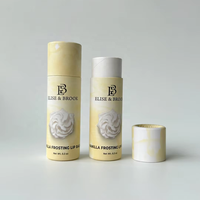 Emballage de Tube de papier cosmétique biodégradable 10g/12ml/0.3oz baume à lèvres pousser le papier de cire de Tube de cylindre de papier de carton à l'intérieur