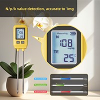 Testeur de sol intelligent NPK pour maison connectée – Appareil de test 4-en-1 de fertilité du sol, matière organique et oligo-éléments avec contrôle par application, en matériau PC