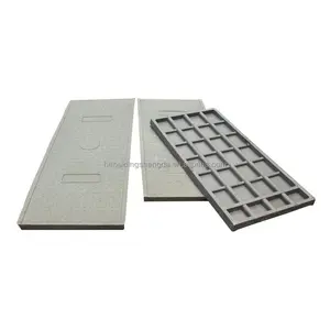 Stabilitas baik frp persegi panjang manhole cover/frp lockable manhole cover untuk drainase