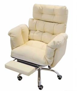 <b>Computer</b> Chair Home Comfort Dorm <b>Desk</b> Chair Student Home Study Long Sitting Office <b>Adjustable</b> Swivel Makeup Chair Living Room PU - Product Image 1