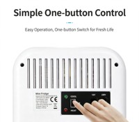 Mini-réfrigérateur portable 8L à faible bruit, refroidisseur et chauffe-eau thermoélectrique, compatible OEM ODM pour voiture, hôtel, appartement