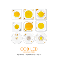 COB 14*14mm DC9V 12V 9W 10W Blanco Cálido/Blanco Frío 2700K 3000K 4000K 5200K 5600K 5500K 6000K 6500K 7000K CRI80/70/90 Luz Interior
